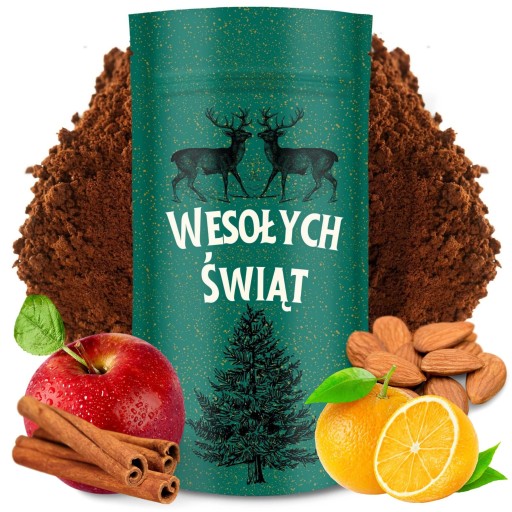 Vianočná mletá káva s príchuťou SILENT NIGHT škorica jablko 100 g ako darček