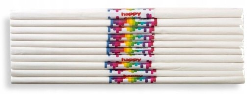 Krčený školský hodvábny papier WHITE 10 ks HAPPY COLOR