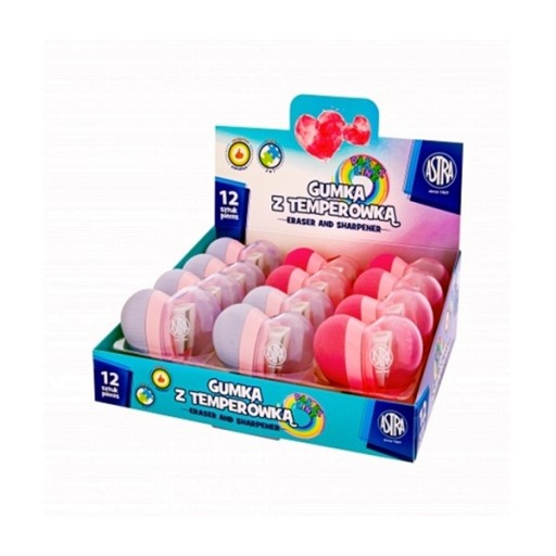 Guma s orezávačom SINGLE HEART MIX 1 ks.