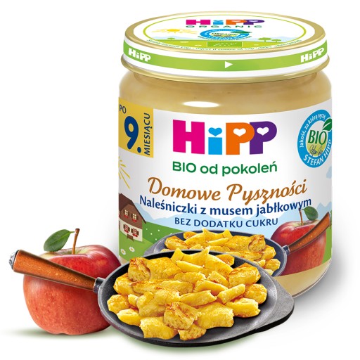 HiPP Palacinky s bio jablkovou omáčkou, 200g