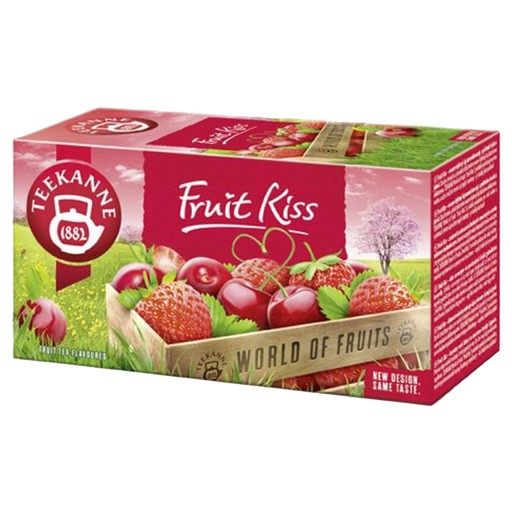 TEEKANNE FRUIT KISS čaj OVOCNÝ ČAJ čerešňa jahoda 20 VRECKOV