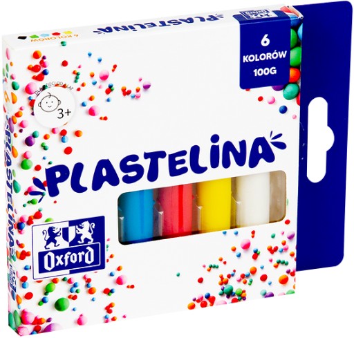 Plastelína 6 farieb 400167089 OXFORD x2