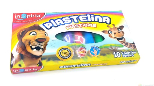 Plastelína 10 farieb INSPIRIA diagram