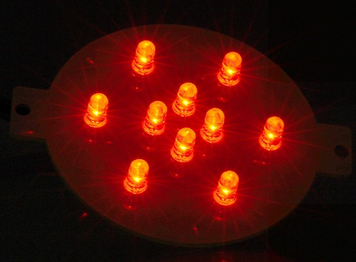 Doštičková žiarovka, LED modul, 230V 1W červená