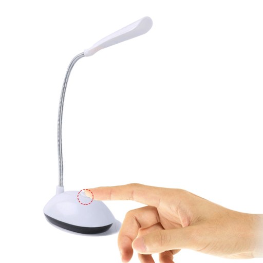 KOMPAKTNÁ LED STOLNÁ LAMPA, FLEXIBILNÁ, BIELA