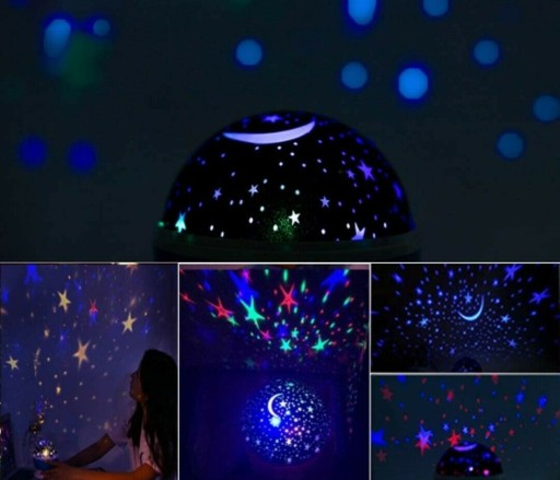 PROJEKTOR MOON SKY STAR OTOČNÝ PROJEKTOR NOČNEJ LAMPY PRE DIEŤA