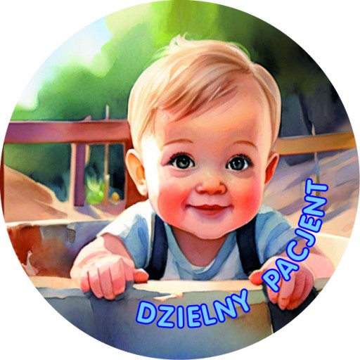 Motivačné nálepky statočný pacient VEĽKÝ, SILNÝ 5 cm pre chlapcov 100 ks.