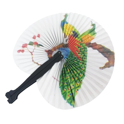 JAPONSKÝ DEKORATÍVNY SKLÁDANÝ PAPIEROVÝ VENTILÁTOR
