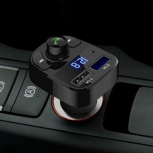 BLUETOOTH FM VYSIELAČ MP3 SD NABÍJAČKA 2xUSB