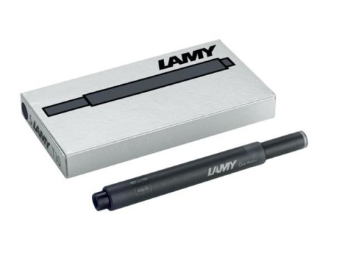 Čierne kazety Lamy T10, balenie po 5 ks