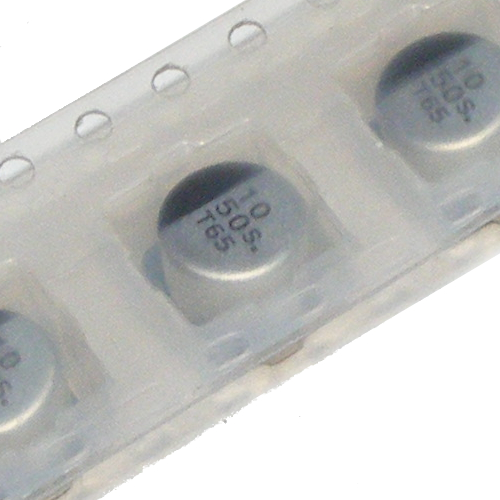 SMD elektrolytický kondenzátor 10uF 50V 6,3x5,4mm x10