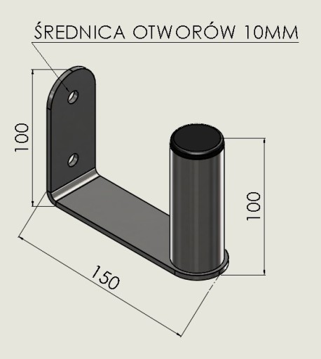 STOŽIAR ANTÉNY U100