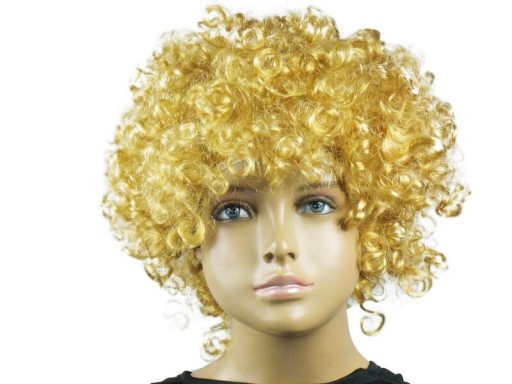 AFRO BLONDE BLONDE KUČERATÉ VLASY Parochňa