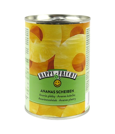 Happy Frucht Ananásové plátky 565 g