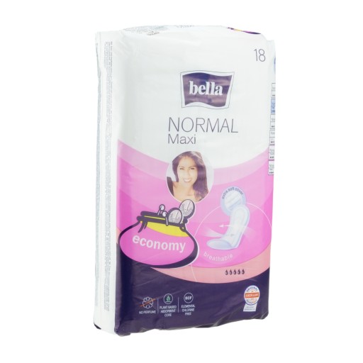 BELLA NORMAL MAXI HRUBÉ ZDRAVOTNÉ VLOŽKY 18 KS