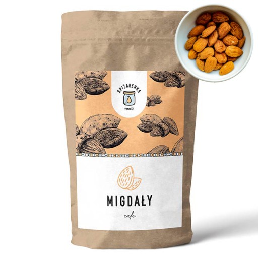 CALIFORNIA MANDLE, CELÉ VEĽKÉ XXL mandľové oriešky 500g - ŠPAJZA