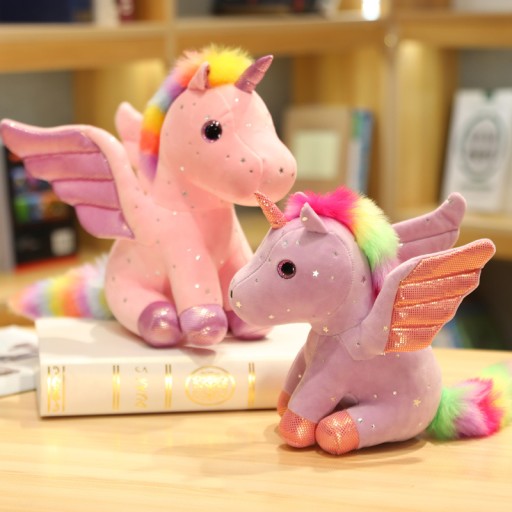 Roztomilý jednorožec plyšový maskot 14 CM kľúčenka