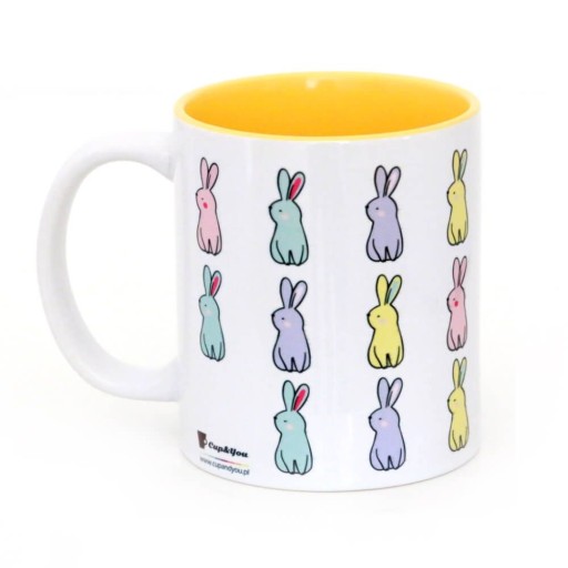 Hrnček Sunny Bunnies, darček s potlačou pre veľkonočného zajačika