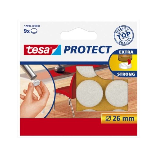 Plsťové podložky 26mm biele Tesa H5789400