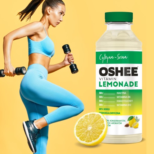 Oshee Vitamín Limonáda Lemon-Pine 555 ml x6