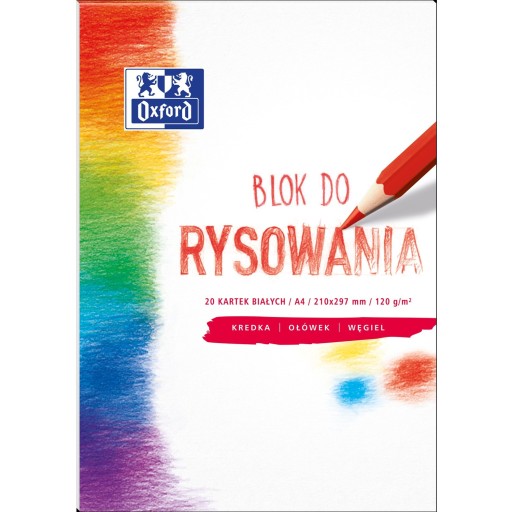 Biela podložka na kreslenie A4 20 listov 120g OXFORD