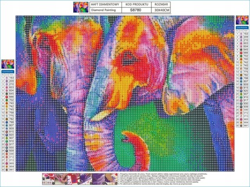 DIAMANTOVÁ VÝŠIVKA Diamantová maľba 5D MOSAIC Diamantový rezací papier