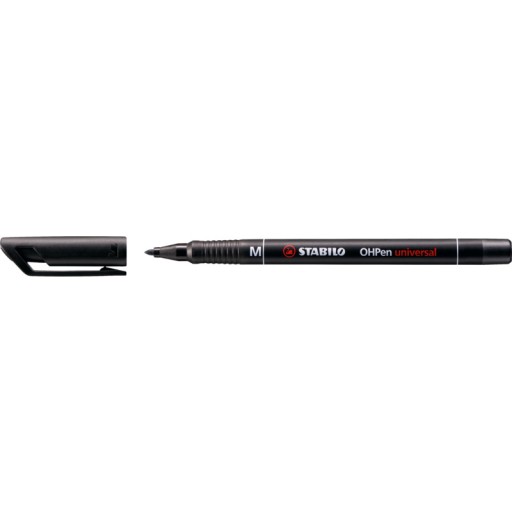 Stabilo OHPen M fóliové pero čierne 1 mm univerzálne