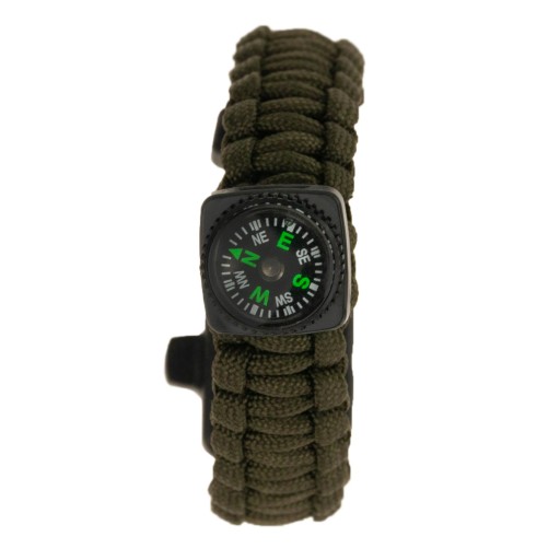 NÁRAMOK NA PREŽITIE 5 V 1 PÁSOVÝ KOMPAS FLINT ROPE BLADE LANO PARACORD
