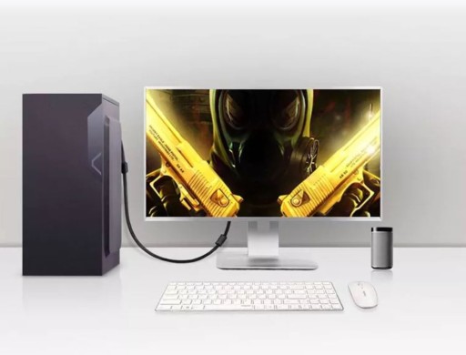 VGA ZLATÝ KÁBEL pre D-SUB FULL HD MONITOR, MEDENÝ 2M