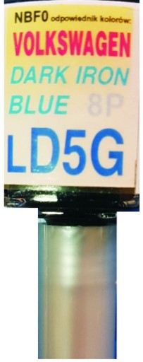VW LD5G 8P TMAVÝ ŽELEZNÝ MODRÁ LAK ŠKRABANÝ DOTYK