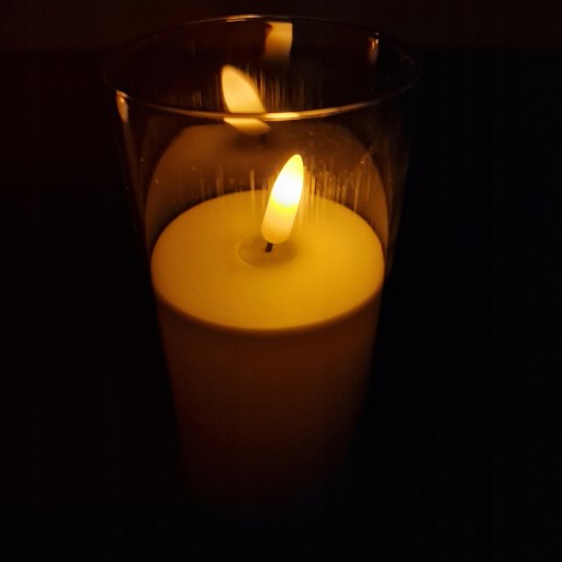 Elektrická sviečka, LED vložka do sviečok, sviečka v tube, plameň sviečky, 15 cm