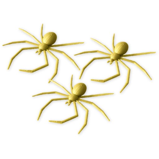 GOLDEN SPIDERS umelá metalíza HALLOWEEN 3 ks