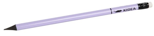 Trojhranná školská ceruzka s gumou, tvrdosť HB, PASTEL Kidea