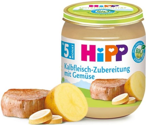 Hipp Bio Teľacie paštrnákové zemiaky 5m 125g