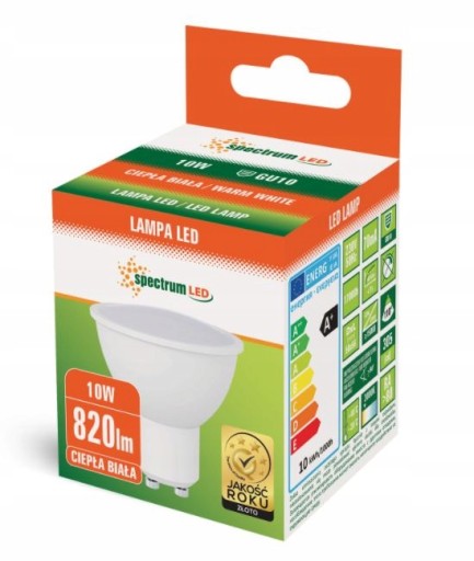 GU10 LED žiarovka 230V 9W SMD teplá mliečna biela