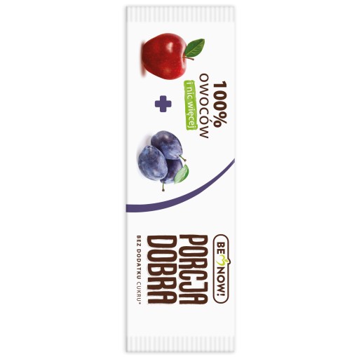 DOBRÁ PORCIA Ovocný snack Leaf Strip Apple Plum 16g pre deti