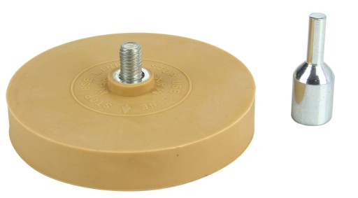 GUMOVÝ DISK DISK NA ODSTRAŇOVANIE LEPICÍCH NÁLEPEK Z RÁFKOV ADAPTÉR PRE VŔTAČKU