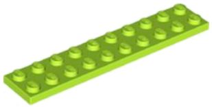LEGO TANIER 2X10 - LIMETKA Č. 3832 - 1ks.