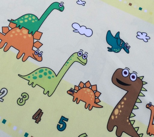 MG záves LÁTKA DINOSAUR ŽLTÁ M03/03 Lešt
