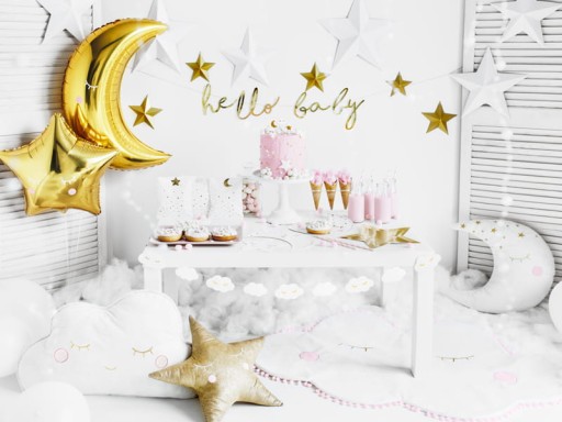 Slamky na pitie nápojov Drinks Gold Stars Birthday Party 10 ks