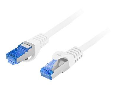 LANBERG patchcord kat.6A FTP LSZH CCA 0,5m biely