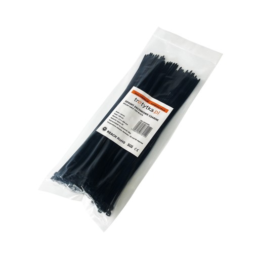 Sťahovacie pásky UV Sťahovacie pásky - 100 ks 2,5 x 200 mm, čierne