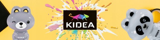 Farebná + neónová hrubá chodníková krieda Jumbo KIDEA vo vedierku - 20 kusov