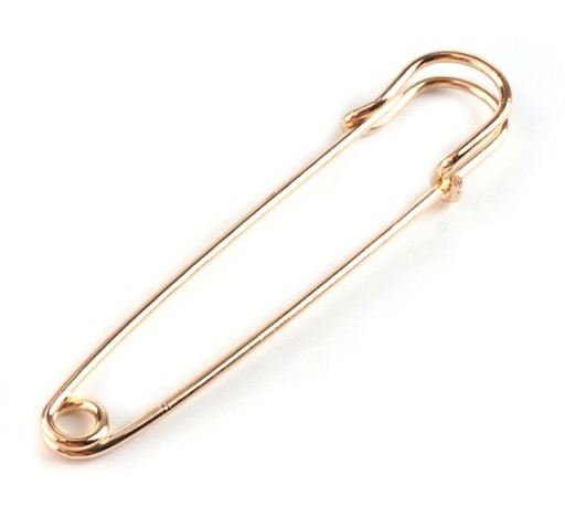 Veľká dekoračná brošňa SCOTTISH SAINT 75x13 mm ROSE GOLD