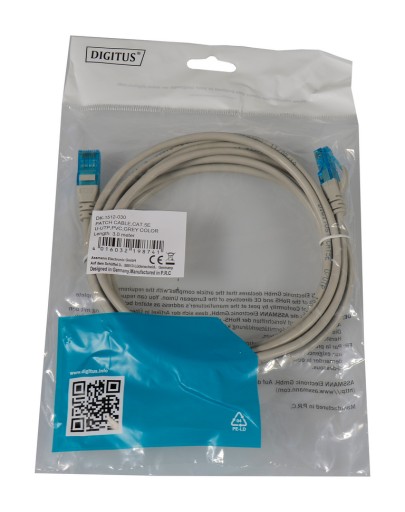 Lan Ethernet RJ45 sieťový kábel 3m CAT 5e
