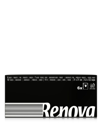 Utierky Renova, čierne, 6x7