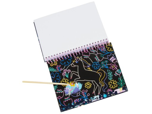 Kreatívny zápisník so stieracími stranami Unicorn 13