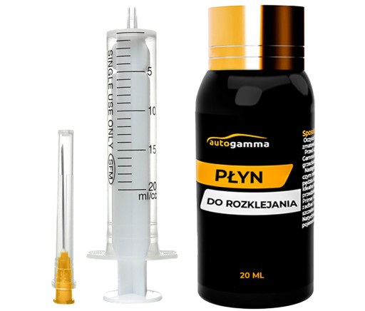 Tekutý prípravok na odstraňovanie lámp a skiel svetlometov, tvrdé lepidlo, 20 ml