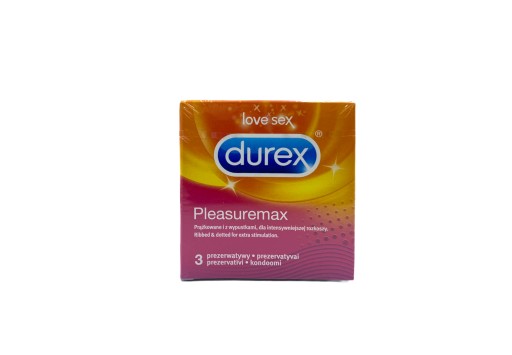 Kondómy Durex Pleasuremax 3 ks.