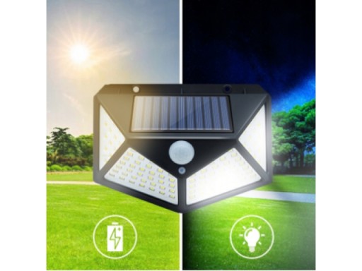SOLÁRNA LAMPA 100 LED S SÚMRAKOVÝM SENZOROM POHYBU BATMAN